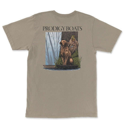 Dog Stand Pocket Tee Sandstone