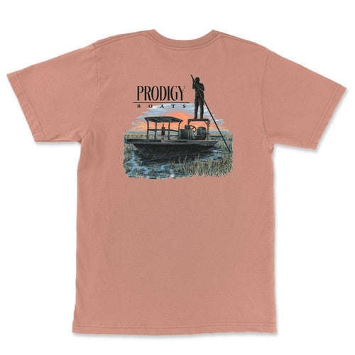 Prodigy Skiff Pocket Tee Peach