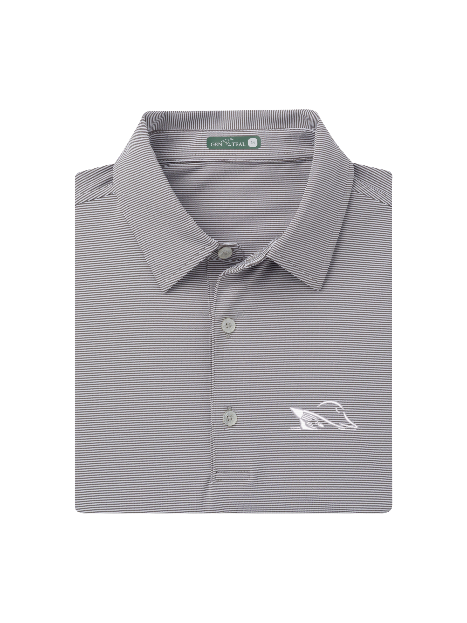 Club Pinstripe Performance Polo by GenTeal