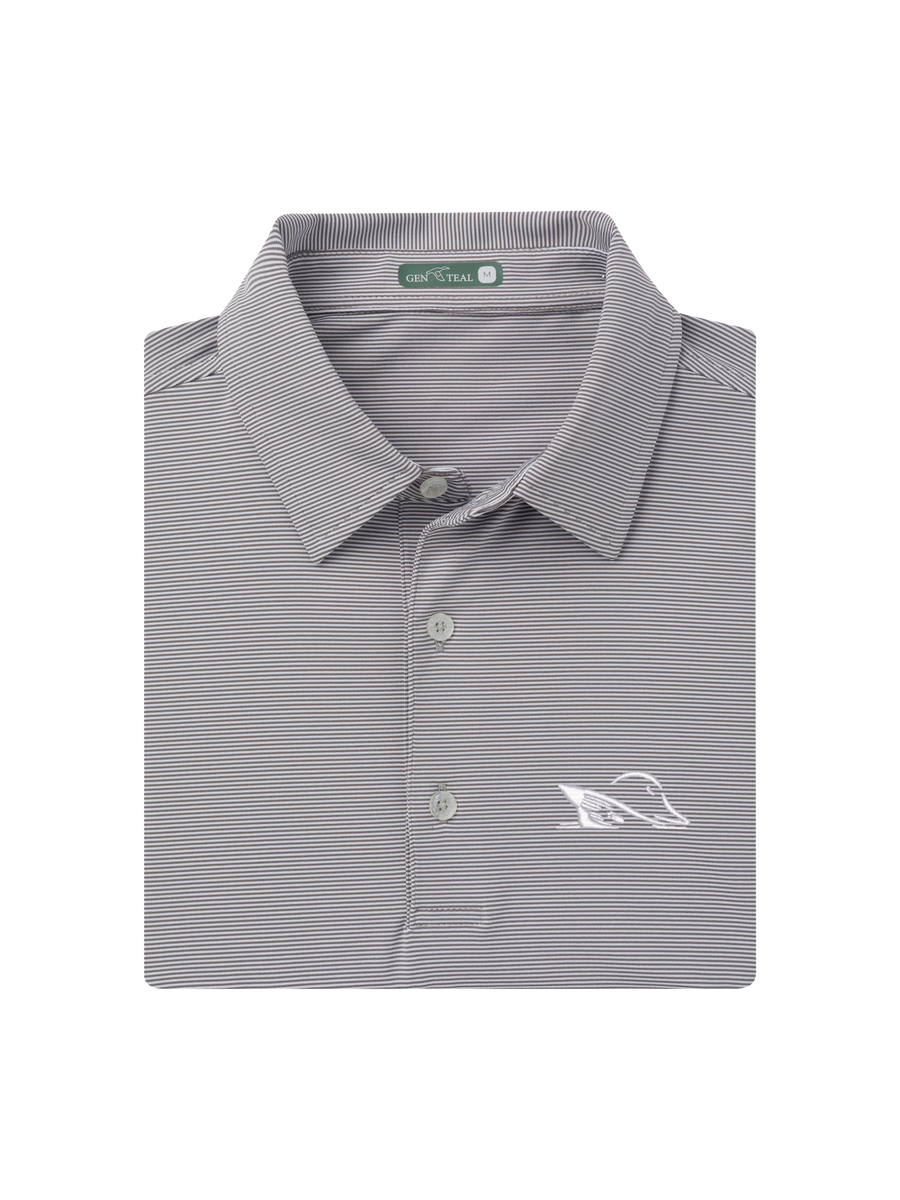 Club Pinstripe Performance Polo by GenTeal