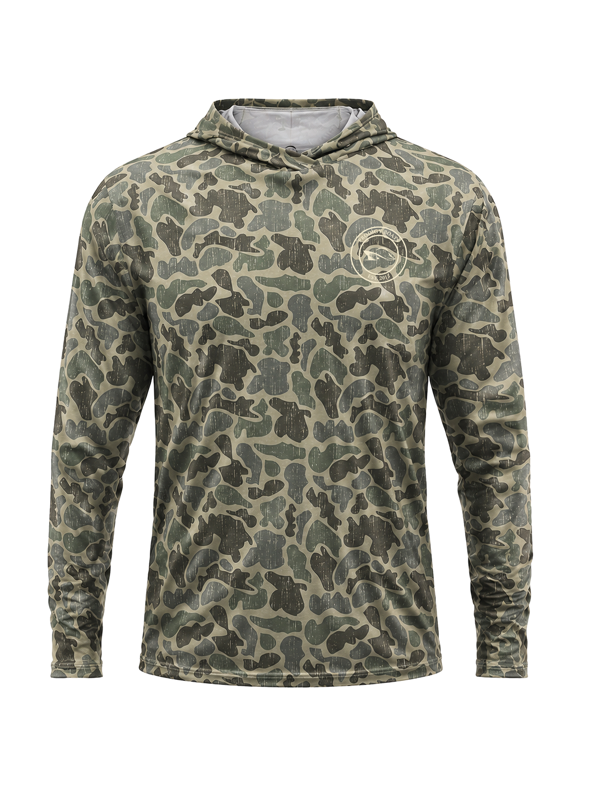 Green Camo Performance Hoodie, front view