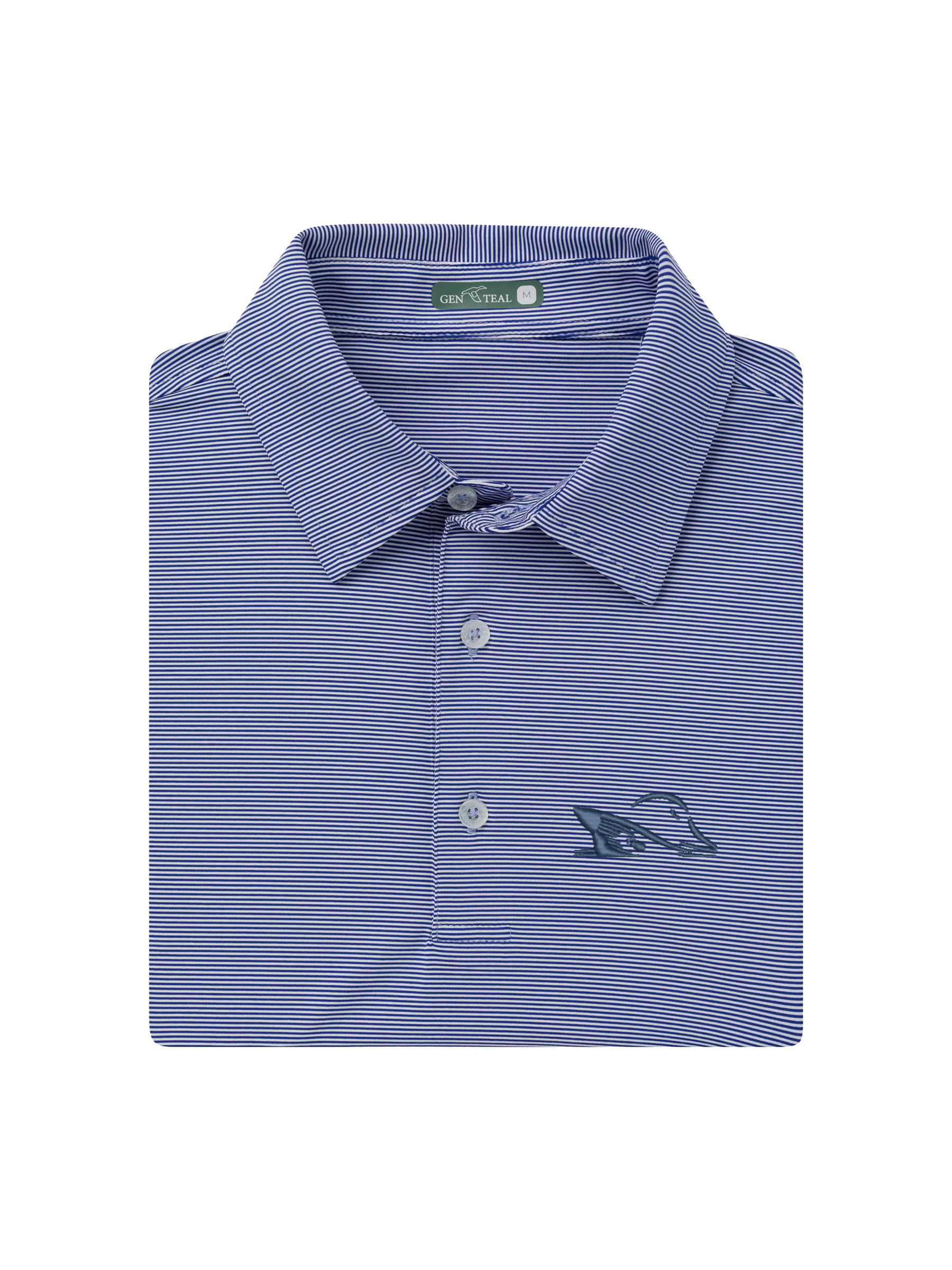 Club Pinstripe Performance Polo by GenTeal