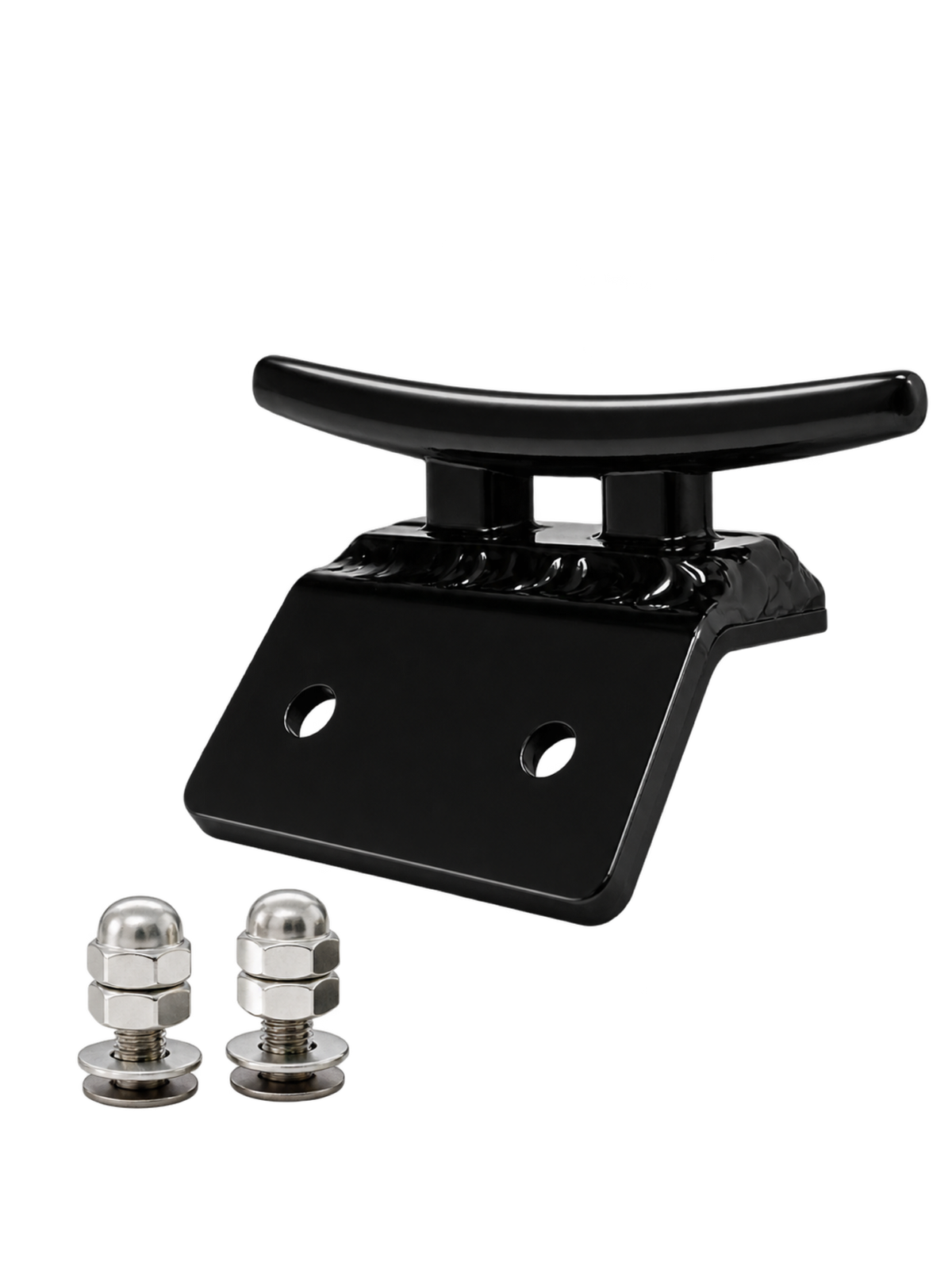 Black Prodigy T-Lock cleat with two stainless bolt assemblies