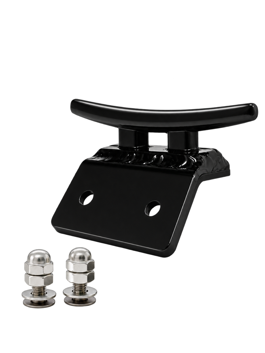 Black Prodigy T-Lock cleat with two stainless bolt assemblies