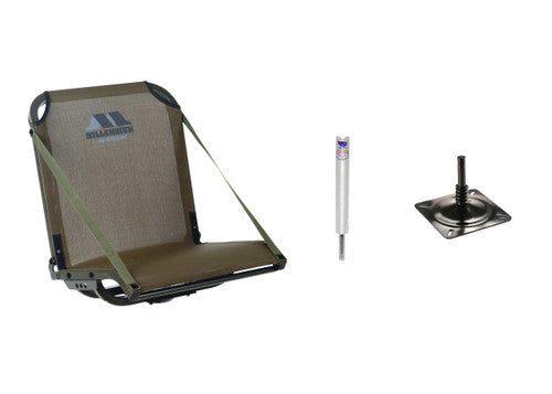 Millennium B-100 Seat (Green) pedestal and base combo
