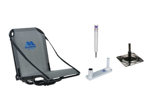 Millennium B-100 Seat (Gray) pedestal, base and swivl combo