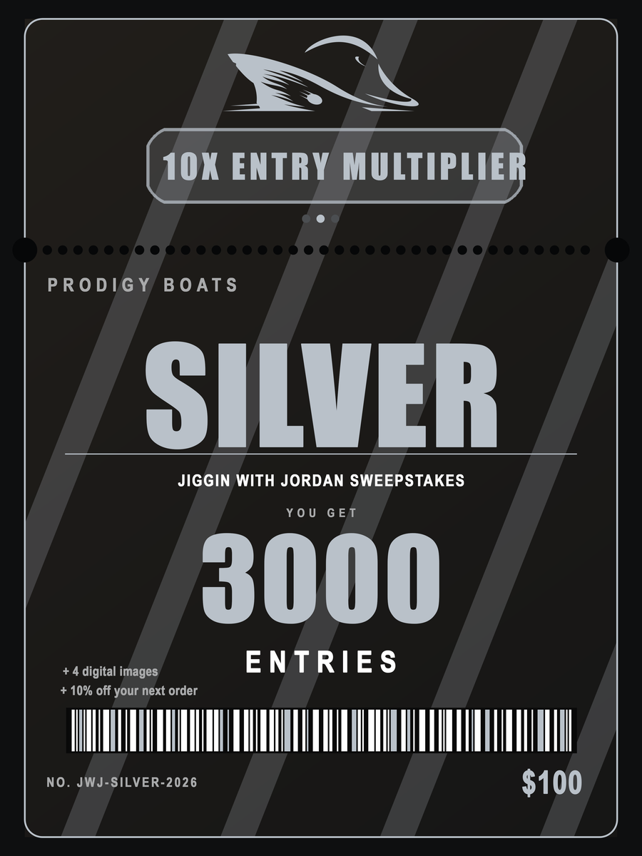 Silver ticket showing 10x entry multiplier and 3,000 entries